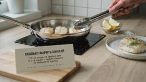 Сколько жарить минтай