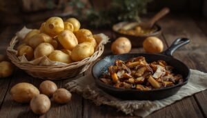 Картошка с маслятами