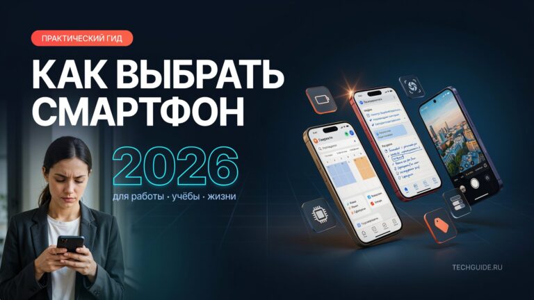 Как выбрать смартфон для работы, учебы и повседневных задач в 2026 году